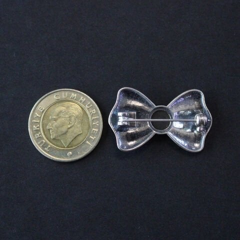 Oltu Taşlı Markazit Gümüş Broş-15