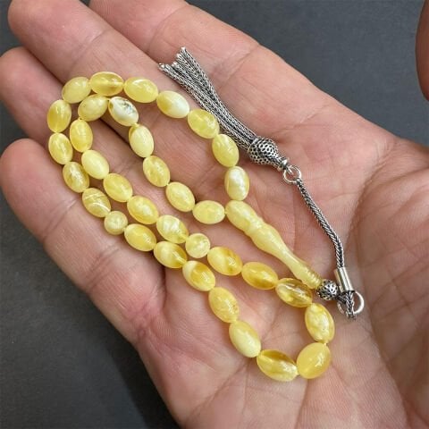 N.N Kaliningrad Damla Kehribar Tespih 5,5*8 (mm)