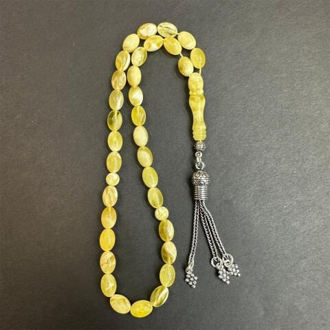 N.N Kaliningrad Damla Kehribar Tespih 5,5*8 (mm)-1