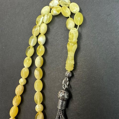 N.N Kaliningrad Damla Kehribar Tespih 5,5*8 (mm)-1