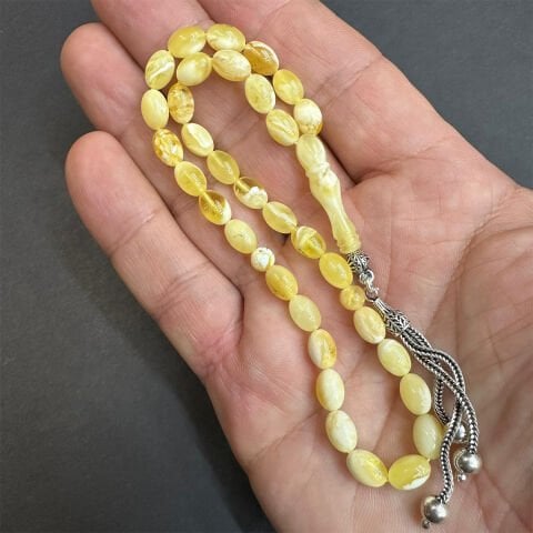 N.N Kaliningrad Damla Kehribar Tespih 5,5*8 (mm)-2