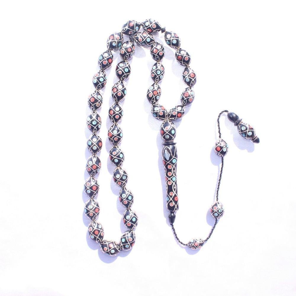 Şerafettin Macit Usta İşçilikli Oltu Tespih 15*20 (mm)