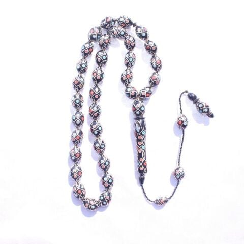 Şerafettin Macit Usta İşçilikli Oltu Tespih 15*20 (mm)