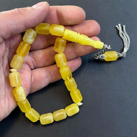 Maskot Kaliningrad Damla Kehribar Tespih 10*13 (mm)