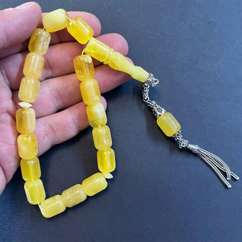 Maskot Kaliningrad Damla Kehribar Tespih 10*13 (mm)