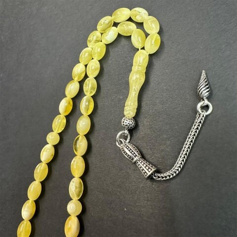 N.N Kaliningrad Damla Kehribar Tespih 5,5*8 (mm)-3