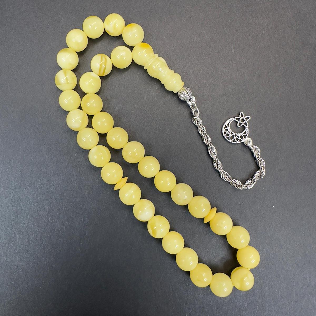 Kaliningrad Damla Kehribar Küre Tespih 7 (mm)