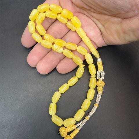 Kaliningrad Damla Kehribar Kapsül Tespih 7*12,5 (mm)