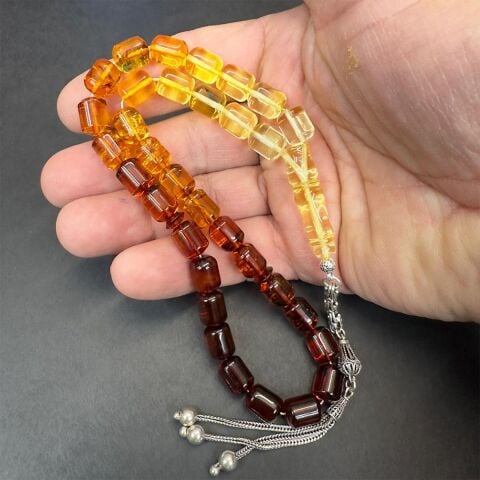 Litvanya Damla Kehribar Kapsül Tespih 8*10 (mm)