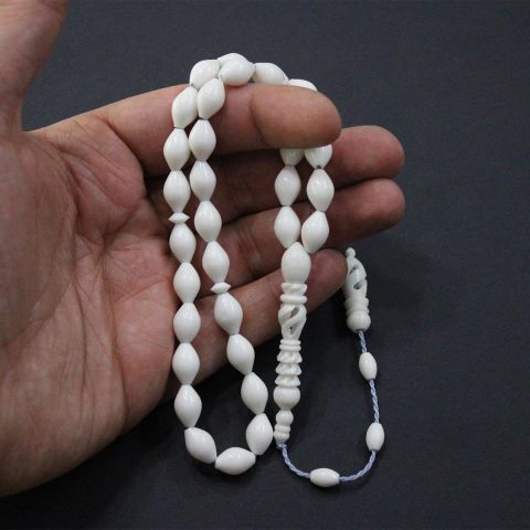 Deve Kemiği Arpa Kesim Tespih 7,5*11,5  (mm)