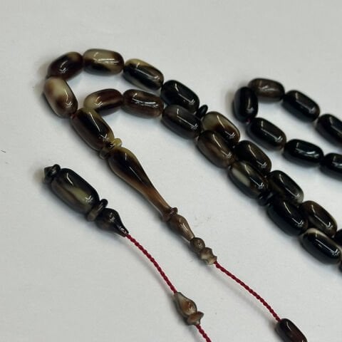 Usta İşi Şişirme Bağa Tespih 6*10,5 (mm)