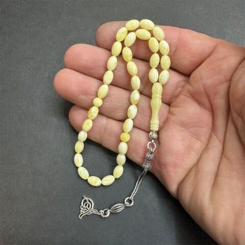 Akça Kaliningrad Damla Kehribar Tespih 5*8 (mm)