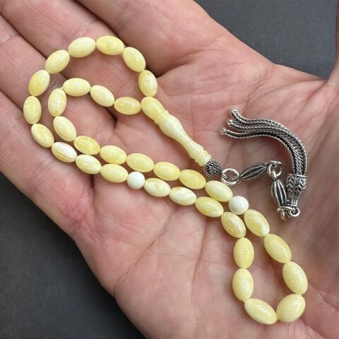 Akça Kaliningrad Damla Kehribar Tespih 5*8 (mm)-1