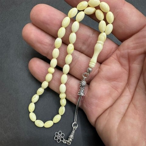 Akça Kaliningrad Damla Kehribar Tespih 5*8 (mm)-2