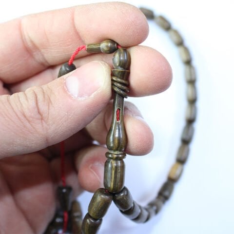 Outlet Yeşil Pelesenk Tespih Kapsül Kesim 7*11 (mm)