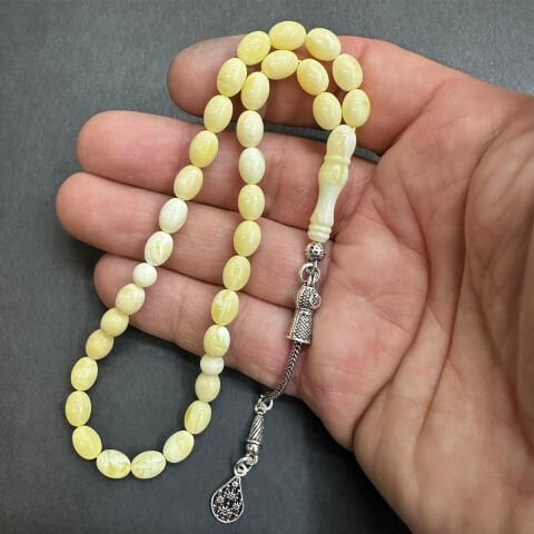 Akça Kaliningrad Damla Kehribar Tespih 6*8 (mm)