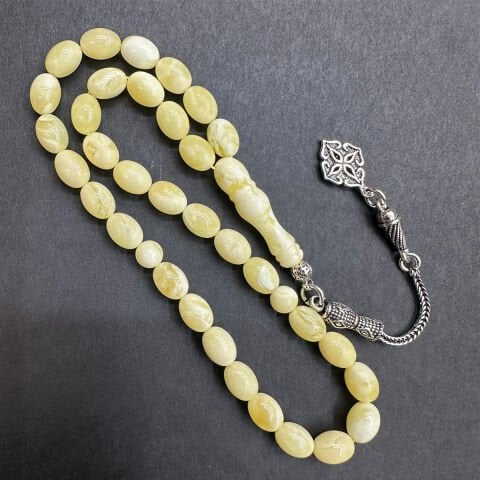 Akça Kaliningrad Damla Kehribar Tespih 6*8 (mm)-1