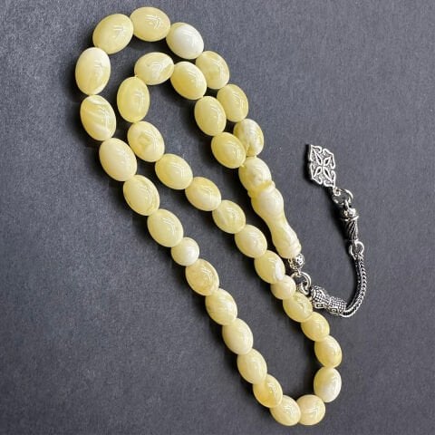 Akça Kaliningrad Damla Kehribar Tespih 6*8 (mm)-1