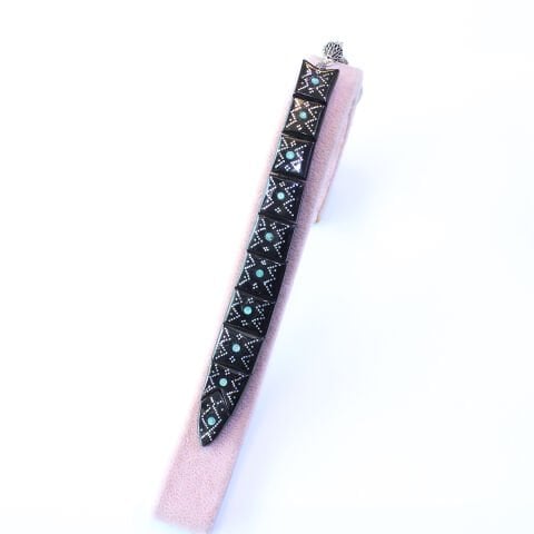 Firuze İşlemeli Balık Tespih