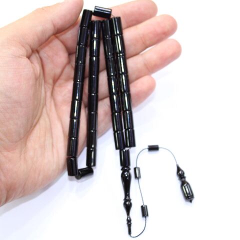 Usta İşçilikli Oltu Taşı Tespih Kesme Model 7*12 (mm)