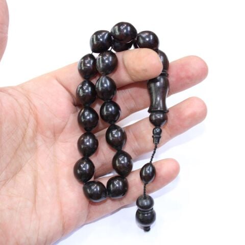 Maskot Abanoz Ağacı Beyzi Tespih 12*14 (mm)