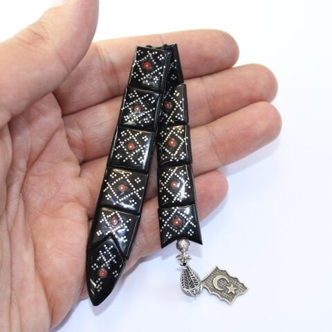 Mercan İşlemeli Balık Tespih