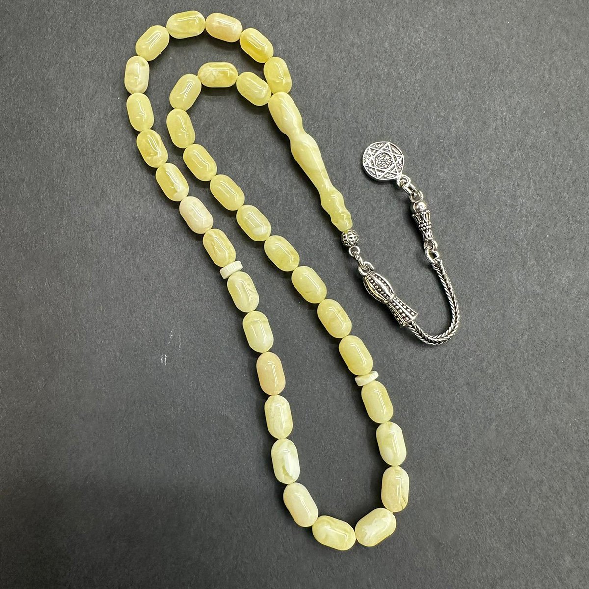 Akça Kaliningrad Damla Kehribar Tespih 5,5*9 (mm)