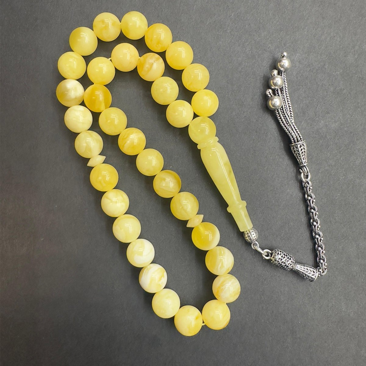 Akça Kaliningrad Damla Kehribar Tespih 9 (mm)