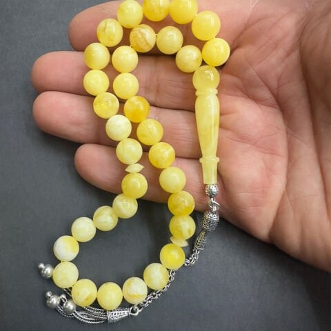 Akça Kaliningrad Damla Kehribar Tespih 9 (mm)