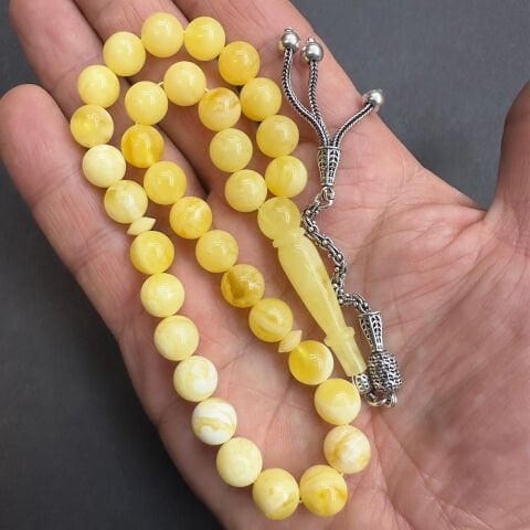 Akça Kaliningrad Damla Kehribar Tespih 9 (mm)