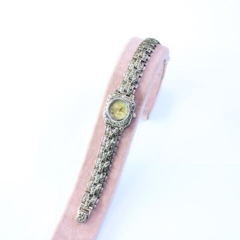 Gümüş Markazit Kadın Kol Saati