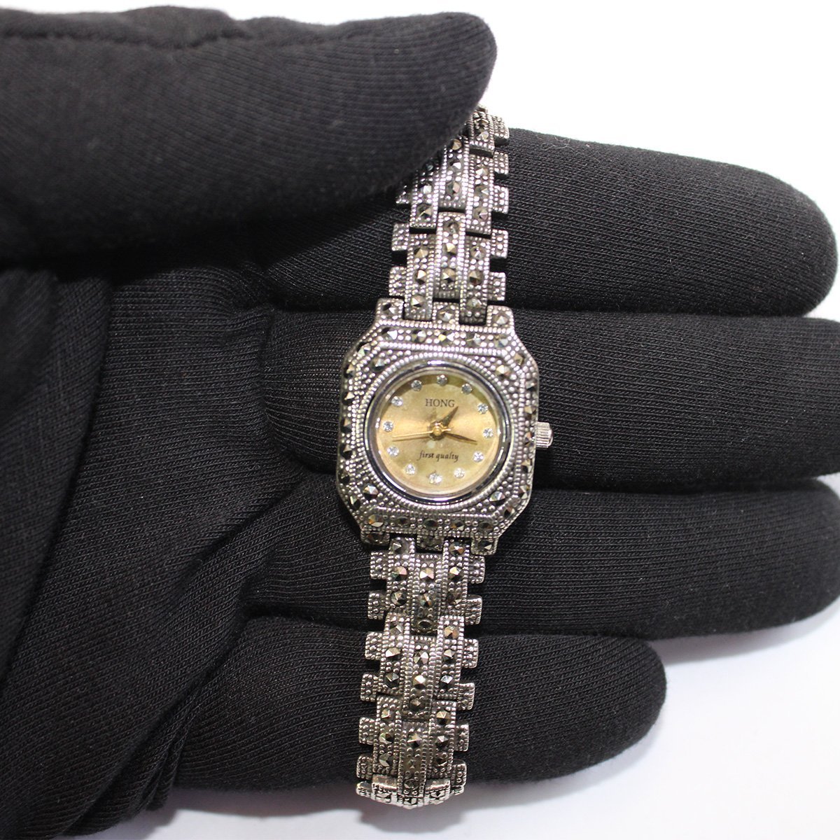 Gümüş Markazit Kadın Kol Saati