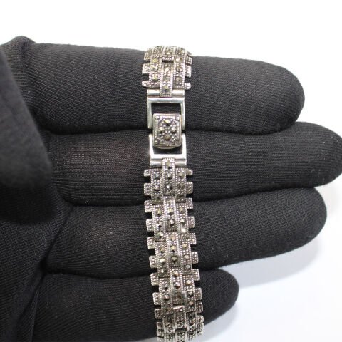 Gümüş Markazit Kadın Kol Saati