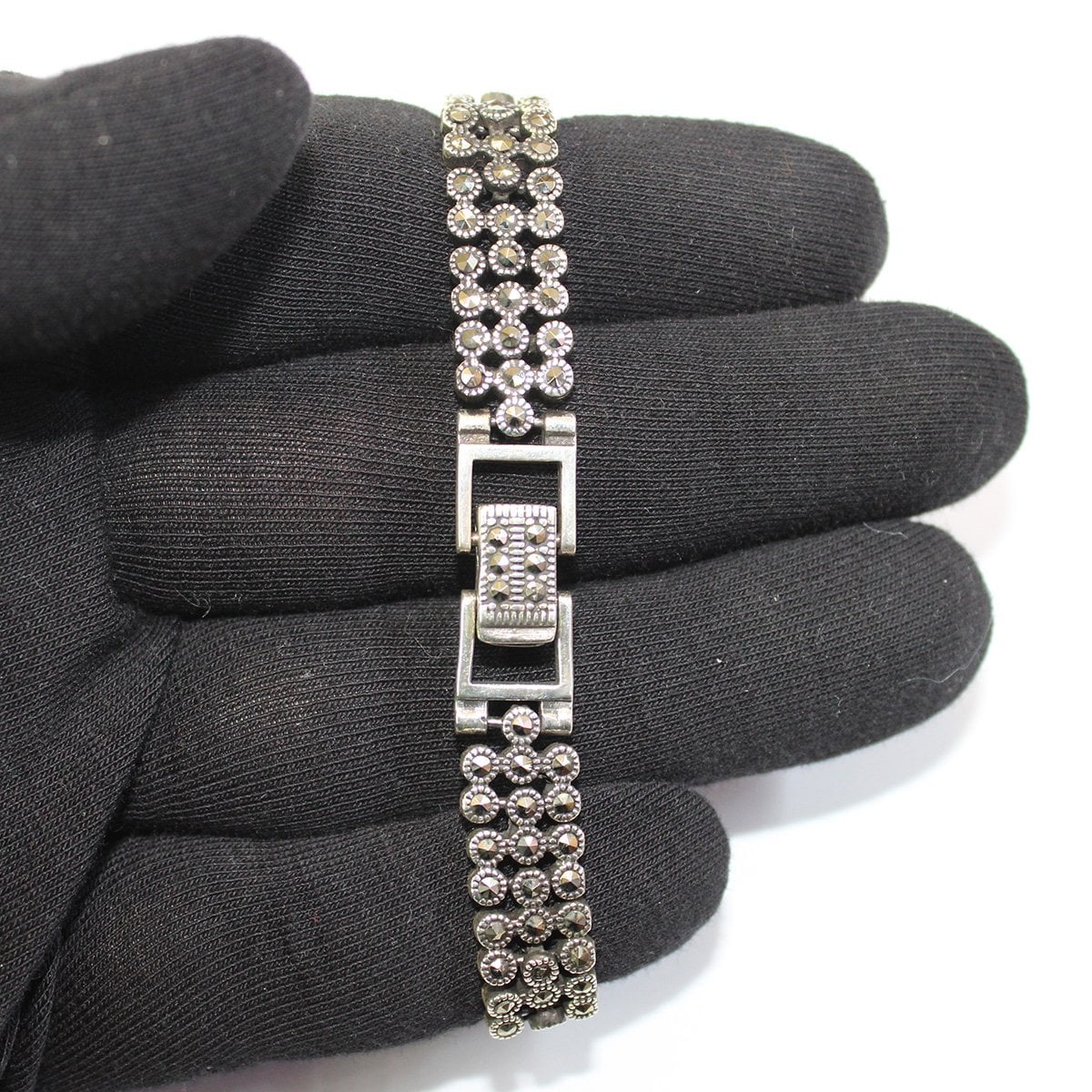 Gümüş Markazit Kadın Kol Saati-1