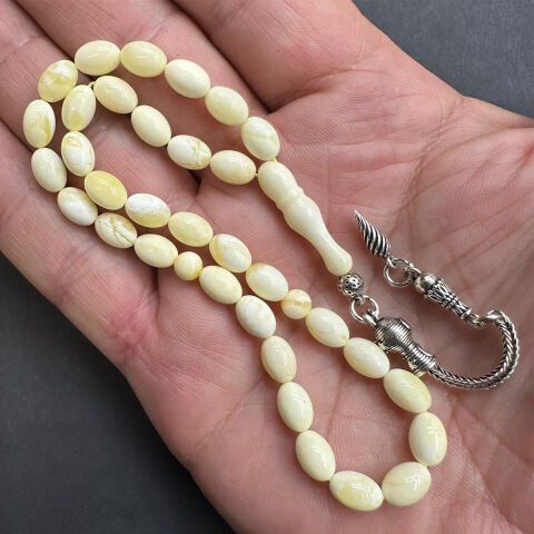 Akça Kaliningrad Damla Kehribar Tespih 5,5*8 (mm)-1