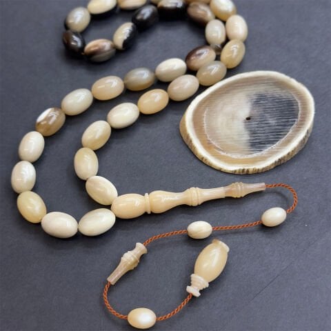 Usta İşi Yak Boynuzu Tespih 8,5*13 (mm)