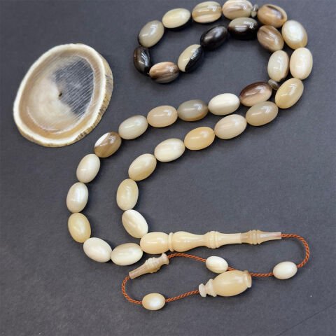 Usta İşi Yak Boynuzu Tespih 8,5*13 (mm)