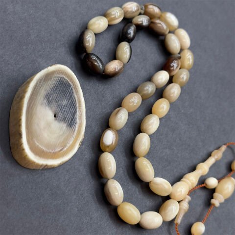 Usta İşi Yak Boynuzu Tespih 8,5*13 (mm)