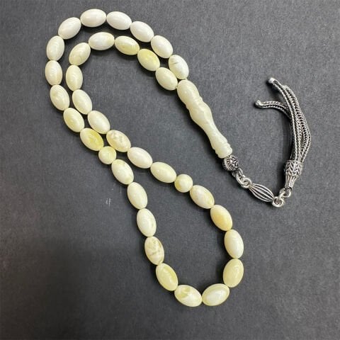 Akça Kaliningrad Damla Kehribar Tespih 5*8 (mm)