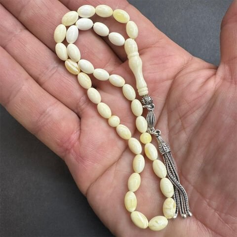 Akça Kaliningrad Damla Kehribar Tespih 5*8 (mm)