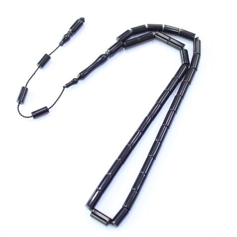 Usta İşi Oltu Taşı Kesme Model Tespih 6*11,5 (mm)