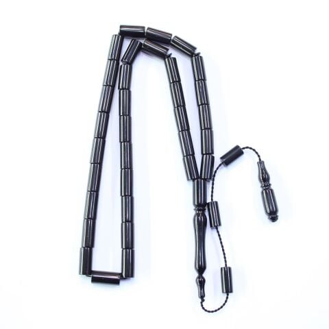 Usta İşi Oltu Taşı Kesme Model Tespih 6*11,5 (mm)