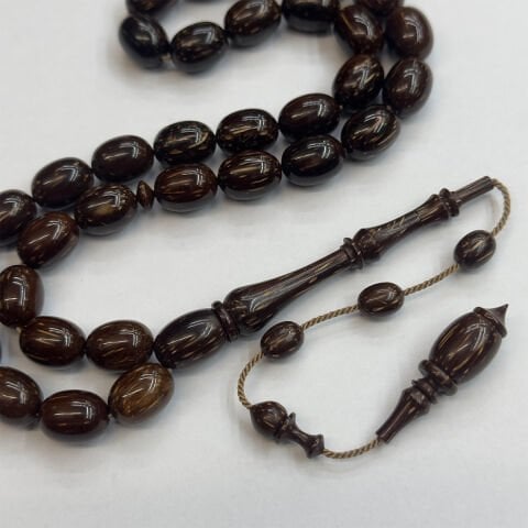 Usta İşi Sırçalı Kuka Tespih 9*12 (mm)