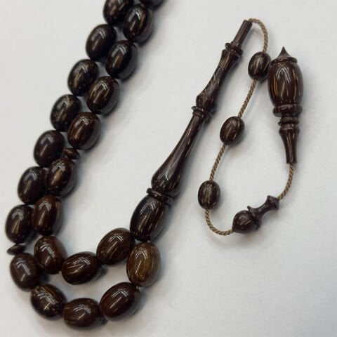 Usta İşi Sırçalı Kuka Tespih 9*12 (mm)