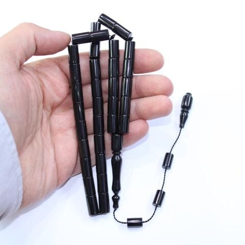 Usta İşi Oltu Taşı Kesme Model Tespih 7*12 (mm)