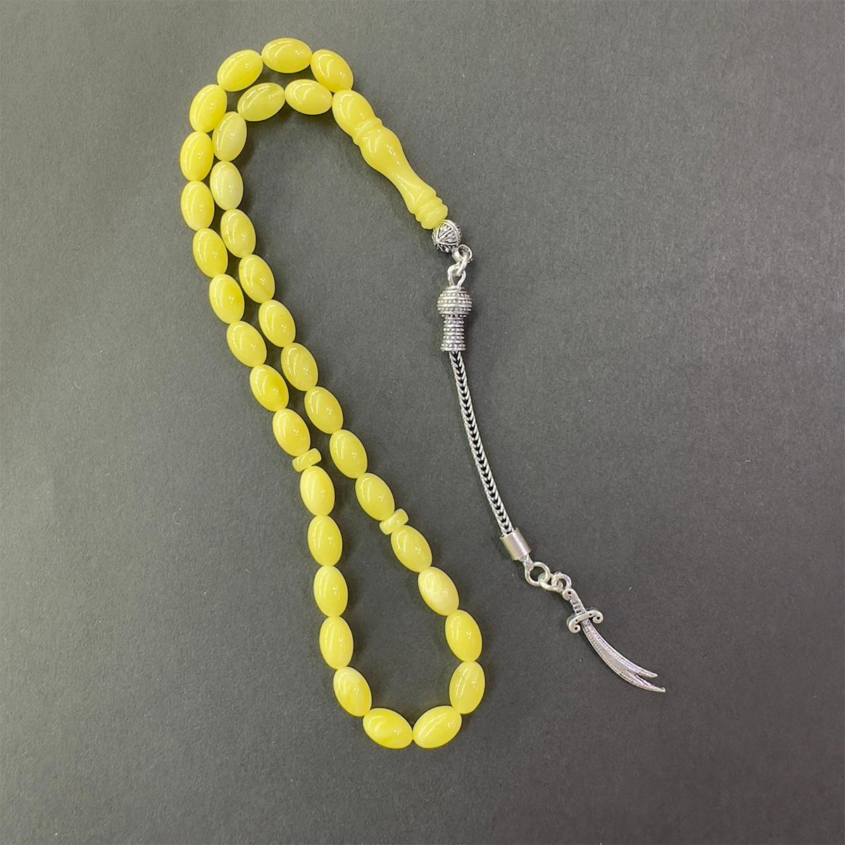 Kaliningrad Damla Kehribar Beyzi Tespih 5*7.5 (mm)