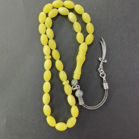 Kaliningrad Damla Kehribar Beyzi Tespih 5*7.5 (mm)