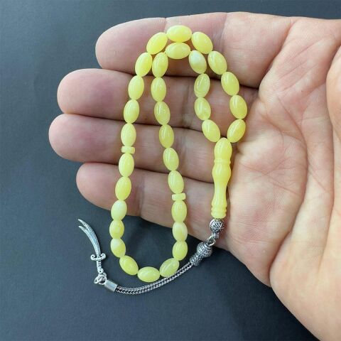 Kaliningrad Damla Kehribar Beyzi Tespih 5*7.5 (mm)