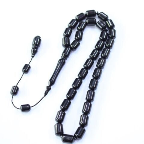 Usta İşi Oltu Taşı Kapsül Model Tespih 8,5*12 (mm)