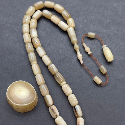 Usta İşi Yak Boynuzu Tespih 8,5*12,5 (mm)